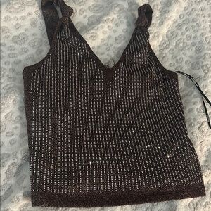 Miss me rhinestone tank top